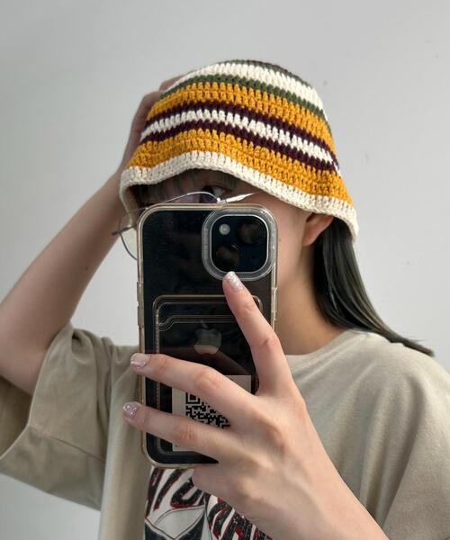 WEGO（ウィゴー）の「WEGO/マルチボーダーニットハット（ハット・レディース・その他1・FREE）」の2枚目の写真