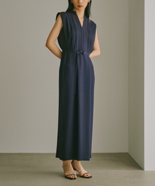 セール】トリアセテートスキッパーネックワンピース（ワンピース