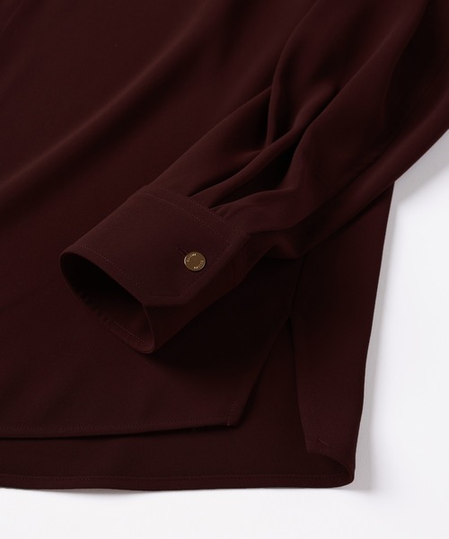 CULLNI（クルニ）の「Double Cloth Zip Up Shirt（シャツ/ブラウス・メンズ・ブラック/バーガンディー・2/1/0）」の12枚目の写真