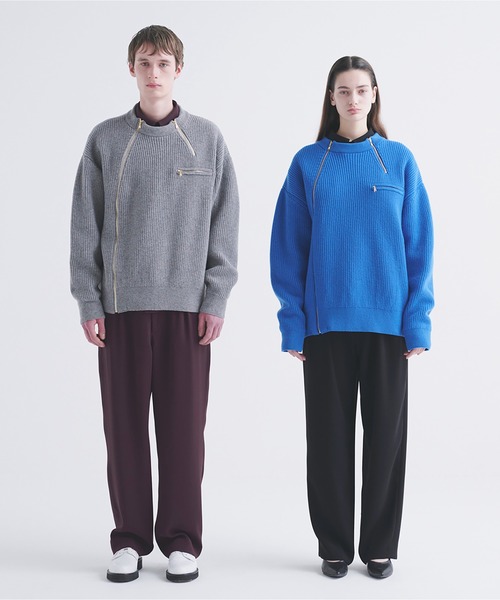 CULLNI（クルニ）の「Double Cloth Zip Up Shirt（シャツ/ブラウス・メンズ・ブラック/バーガンディー・2/1/0）」の7枚目の写真