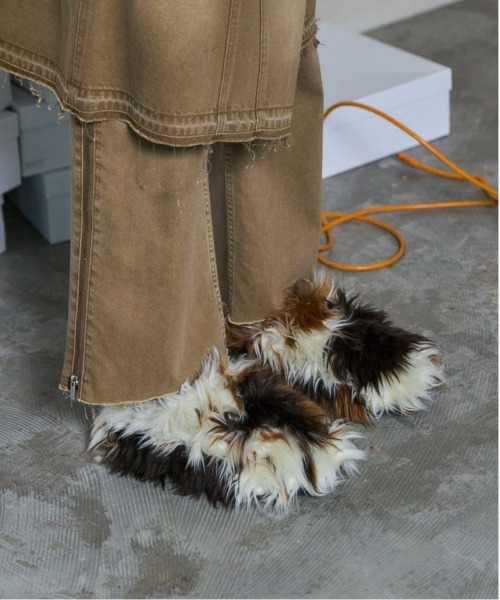 MAISON SPECIAL(]XyV)Multi Fabric Sabot Shoes/}`t@ubNT{yMAISON SPECIAL/]XyVz(u[c)
