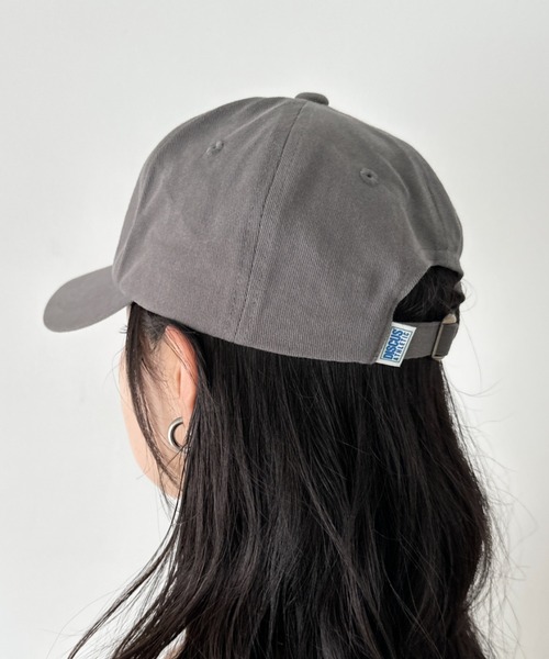DISCUS（ディスカス）の「DISCUS/ディスカス 6パネル ウォッシュ加工 ベースボール キャップ/ロゴ プリントネーム（キャップ・レディース・ブラック/ダークグレー/ベージュ・FREE）」の20枚目の写真