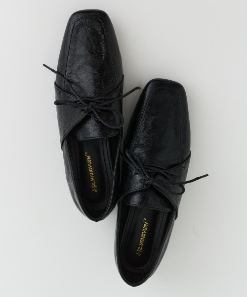 ソフトエコレザーレースアップローファー（ローファー）｜DFFUR