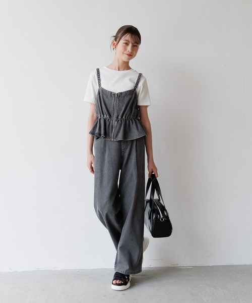 セール】トクトク3セット/デニム＋Tシャツ/575581（つなぎ