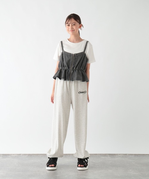 GLOBAL WORK（グローバルワーク）の「トクトク3セット/デニム＋Tシャツ/575581（つなぎ/オールインワン・キッズ・ブルー/ブラック・130cm/140cm/150cm/160cm）」の19枚目の写真
