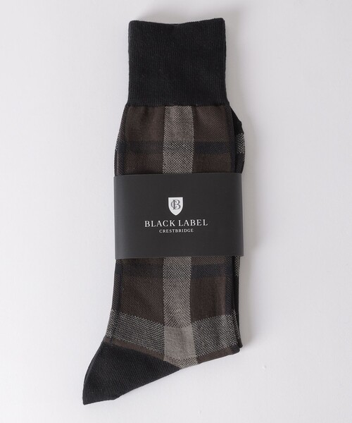 BLACK LABEL CRESTBRIDGE（ブラックレーベル・クレストブリッジ）の「クレストブリッジチェックソックス（ソックス/靴下・メンズ・ベージュ系その他6/ベージュ系その他/ダークブラウン/ブラック/レッド系その他2・FREE）」の3枚目の写真