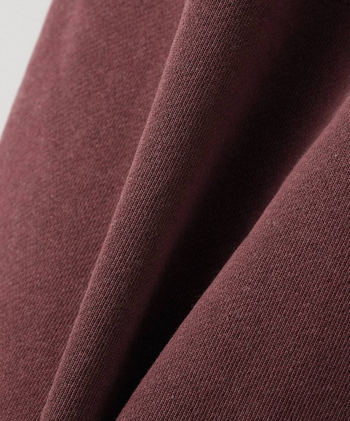 Alfred Alex（アルフレッドアレックス）の「【Alfred Alex】ヴィンテージ加工ピグメントダメージパッチロゴドロストカーブスウェットパンツ【セットアップ対応】（スウェットパンツ・メンズ・ブラック/ワインレッド/チャコール/グレイッシュブルー・S/M/L）」の21枚目の写真