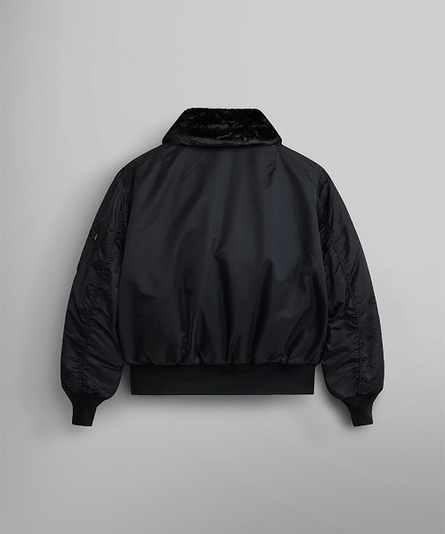 ALPHA B-15フライトジャケット ブラック Lサイズ Amazon | Alpha Industries メンズ B-15 フライトジャケット US サイズ