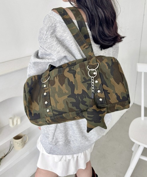 セール】星型チャーム付きボストンバッグ（ボストンバッグ）｜SOLLON