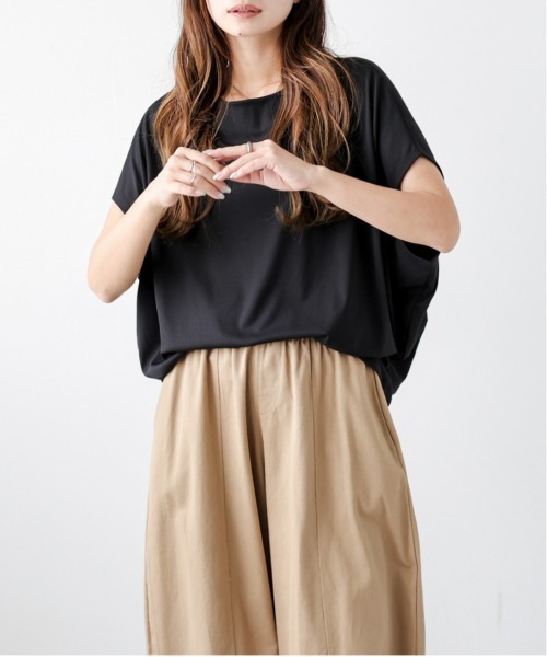 lesperance(レスぺランス)の「コクーンシルエットプルオーバー(Tシャツ/カットソー・レディース・ブラック系1/ブラック系2/グレー系1/グレー系2/ベージュ系1/ベージュ系2・フリー)」の8枚目の写真