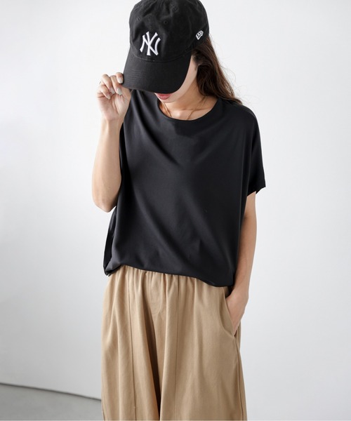 lesperance(レスぺランス)の「コクーンシルエットプルオーバー(Tシャツ/カットソー・レディース・ブラック系1/ブラック系2/グレー系1/グレー系2/ベージュ系1/ベージュ系2・フリー)」の9枚目の写真