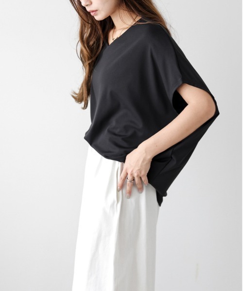lesperance(レスぺランス)の「コクーンシルエットプルオーバー(Tシャツ/カットソー・レディース・ブラック系1/ブラック系2/グレー系1/グレー系2/ベージュ系1/ベージュ系2・フリー)」の11枚目の写真