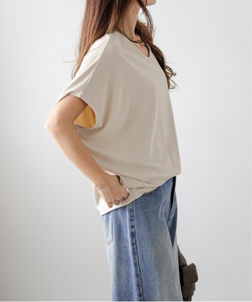 lesperance(レスぺランス)の「コクーンシルエットプルオーバー(Tシャツ/カットソー・レディース・ブラック系1/ブラック系2/グレー系1/グレー系2/ベージュ系1/ベージュ系2・フリー)」の21枚目の写真