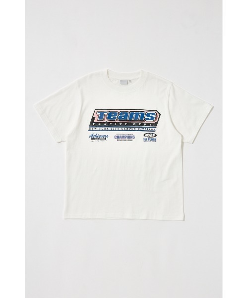 MOUSSY（マウジー）の「TEAMS NYC Tシャツ（Tシャツ/カットソー・レディース・ホワイト/ライトブラック/レッド/ピンク・FREE）」の2枚目の写真