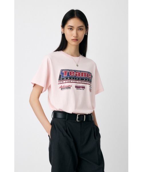 MOUSSY（マウジー）の「TEAMS NYC Tシャツ（Tシャツ/カットソー・レディース・ホワイト/ライトブラック/レッド/ピンク・FREE）」の7枚目の写真