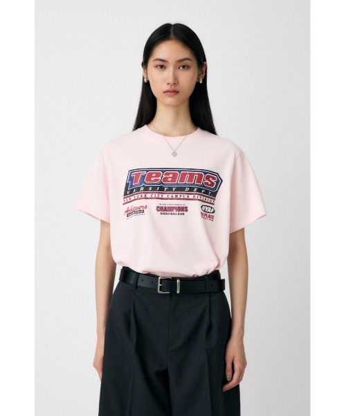 MOUSSY（マウジー）の「TEAMS NYC Tシャツ（Tシャツ/カットソー・レディース・ホワイト/ライトブラック/レッド/ピンク・FREE）」の10枚目の写真