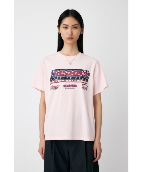 MOUSSY（マウジー）の「TEAMS NYC Tシャツ（Tシャツ/カットソー・レディース・ホワイト/ライトブラック/レッド/ピンク・FREE）」の11枚目の写真