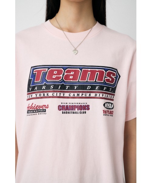 MOUSSY（マウジー）の「TEAMS NYC Tシャツ（Tシャツ/カットソー・レディース・ホワイト/ライトブラック/レッド/ピンク・FREE）」の14枚目の写真