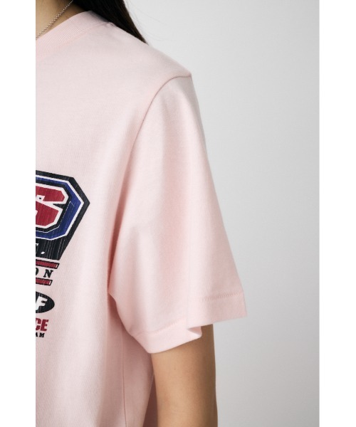 MOUSSY（マウジー）の「TEAMS NYC Tシャツ（Tシャツ/カットソー・レディース・ホワイト/ライトブラック/レッド/ピンク・FREE）」の17枚目の写真