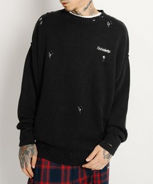 Subciety | Wash damaged knit(ニット/セーター)