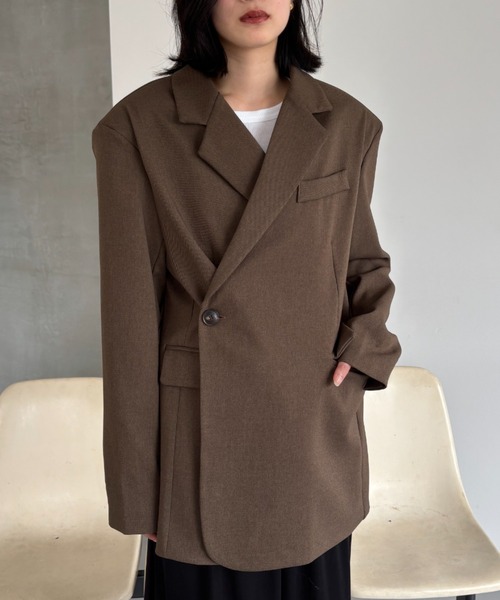 【新品タグ付き】FUULLY STUDIO 2WAYボクシーテーラードジャケット FUULLY STUDIO ジャケット テーラードジャケット 2WAYボクシー