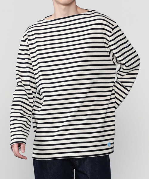 新品 orcival コットンロード フレンチバスクシャツ 4 オーシバル 長袖 ORCIVAL | コットンロード フレンチバスクシャツ MEN（Tシャツ