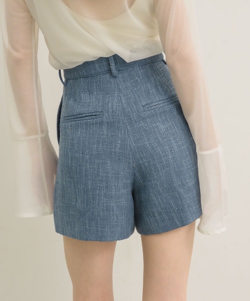 NEUNA(ヌナ)の「【セットアップ可能!】ツイードハーフパンツ(その他パンツ・レディース・ブラック/ブルー/アイボリー・FREE)」の1枚目の写真