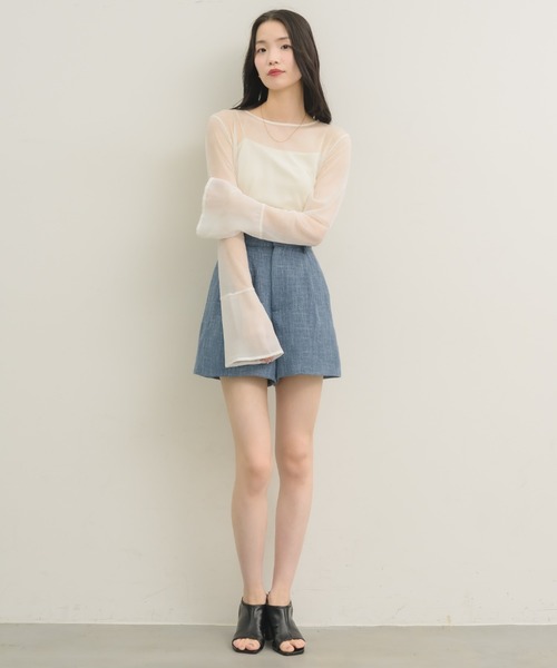 NEUNA(ヌナ)の「【セットアップ可能!】ツイードハーフパンツ(その他パンツ・レディース・ブラック/ブルー/アイボリー・FREE)」の8枚目の写真