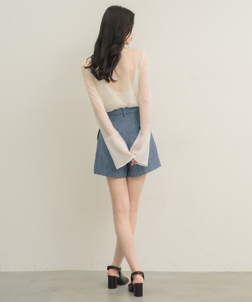 NEUNA(ヌナ)の「【セットアップ可能!】ツイードハーフパンツ(その他パンツ・レディース・ブラック/ブルー/アイボリー・FREE)」の9枚目の写真