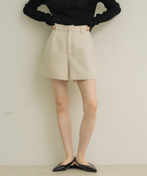 NEUNA(ヌナ)の「【セットアップ可能!】ツイードハーフパンツ(その他パンツ・レディース・ブラック/ブルー/アイボリー・FREE)」の10枚目の写真