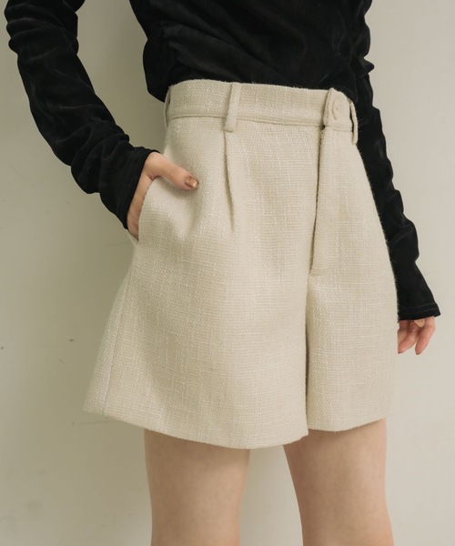 NEUNA(ヌナ)の「【セットアップ可能!】ツイードハーフパンツ(その他パンツ・レディース・ブラック/ブルー/アイボリー・FREE)」の17枚目の写真