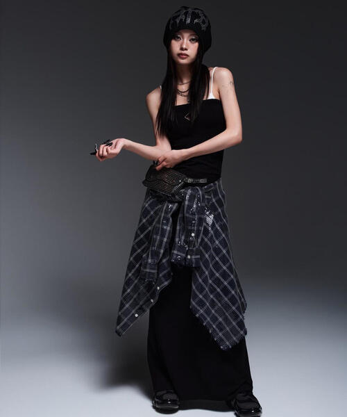 ROYAL FLASH(ロイヤルフラッシュ)の「MITSUKI/ミツキ/BUST POINT FIT DRESS(ワンピース・レディース・ブラック/グレー・F)」の19枚目の写真