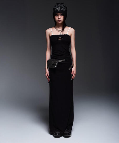 ROYAL FLASH(ロイヤルフラッシュ)の「MITSUKI/ミツキ/BUST POINT FIT DRESS(ワンピース・レディース・ブラック/グレー・F)」の21枚目の写真
