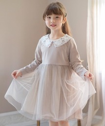 Catherine Cottage（キャサリンコテージ）の「レース襟チュールスカートワンピース 長袖（ワンピース）」