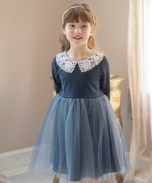 Catherine Cottage（キャサリンコテージ）の「レース襟チュールスカートワンピース 長袖（ワンピース）」