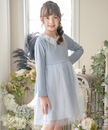 Catherine Cottage（キャサリンコテージ）の「レース襟チュールスカートワンピース 長袖（ワンピース）」