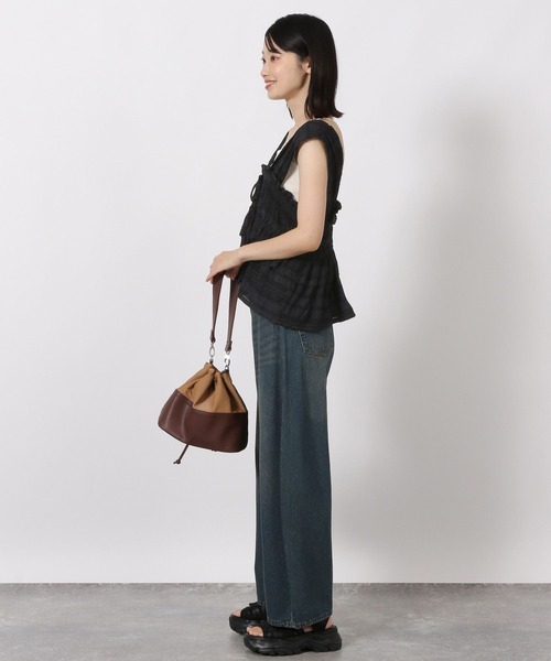 LAKOLE（ラコレ）の「モールストライプビスチェ / 588561（ベスト・レディース・アイボリー/ブラック/ブラウン/テラコッタ・FREE）」の6枚目の写真