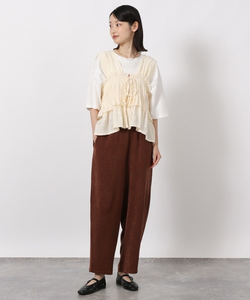 LAKOLE（ラコレ）の「モールストライプビスチェ / 588561（ベスト・レディース・アイボリー/ブラック/ブラウン/テラコッタ・FREE）」の11枚目の写真