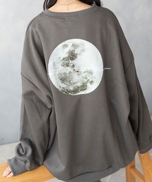 フルムーンバックプリントスウェット