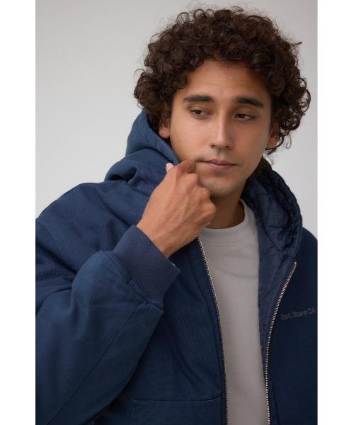 AZUL by moussy（アズールバイマウジー）の「リバーシブルダックブルゾン（ブルゾン・メンズ・ブラック/カーキ/ダークネイビー・MEDIUM/LARGE）」の4枚目の写真