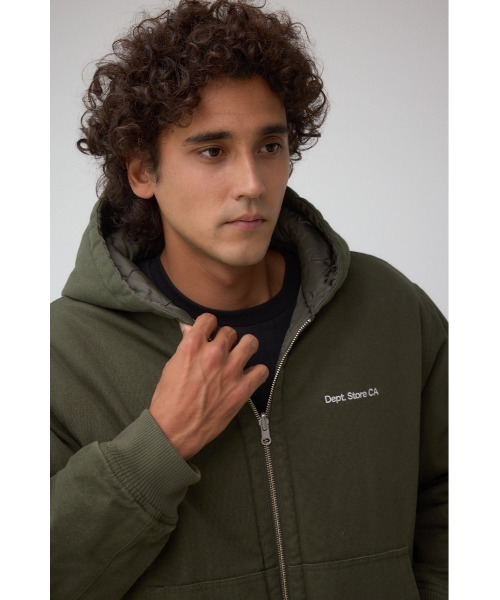 AZUL by moussy（アズールバイマウジー）の「リバーシブルダックブルゾン（ブルゾン・メンズ・ブラック/カーキ/ダークネイビー・MEDIUM/LARGE）」の19枚目の写真