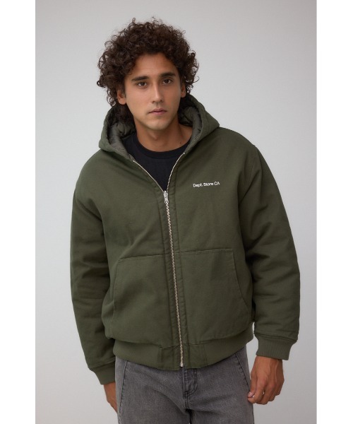 AZUL by moussy（アズールバイマウジー）の「リバーシブルダックブルゾン（ブルゾン・メンズ・ブラック/カーキ/ダークネイビー・MEDIUM/LARGE）」の20枚目の写真