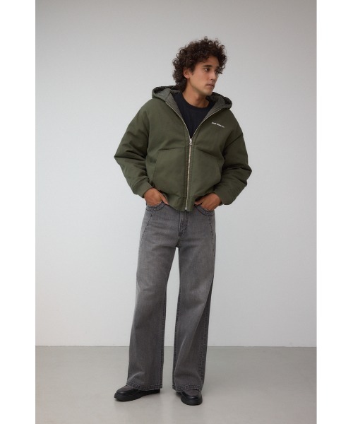 AZUL by moussy（アズールバイマウジー）の「リバーシブルダックブルゾン（ブルゾン・メンズ・ブラック/カーキ/ダークネイビー・MEDIUM/LARGE）」の21枚目の写真