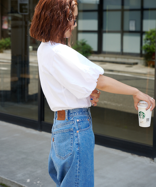 OUTDOOR PRODUCTS(アウトドアプロダクツ)の「追加 バルーンスリーブ プルオーバー(Tシャツ/カットソー・レディース・ブラック/キャメル/ホワイト・FREE)」の7枚目の写真