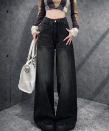 A'GEM/9 × .kom 『NIIER NOR/ニア ノア』 ROSE BALLOON DENIM PANTS