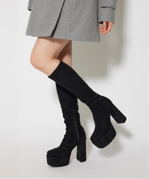 rienda | 【厚底ブーツ】ストレッチフィットブーツ  靴(ブーツ)