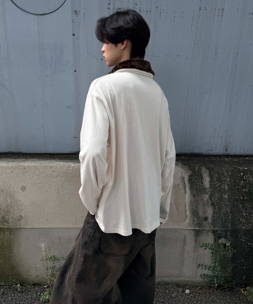 sedacle（セダクル）の「レオパードファーカラーロンT（Tシャツ/カットソー・レディース・アイボリー/ブラック・LARGE/MEDIUM/SMALL）」の12枚目の写真
