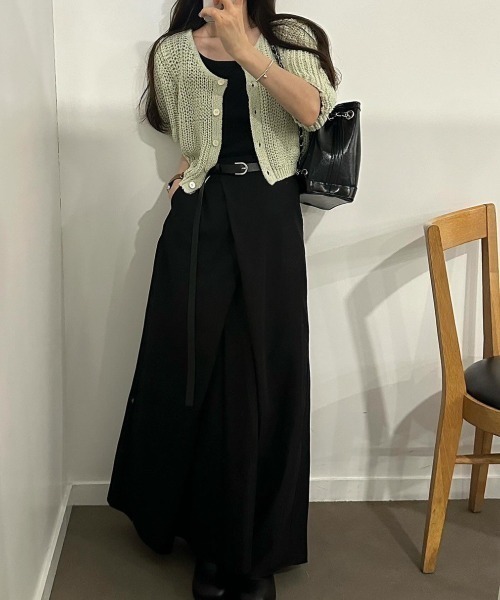 セール】変形Aライン ラップロングスカート（スカート）｜Dream garden