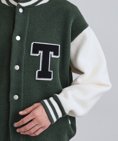 セール】ダブルジャカードニットスタジャン（スタジャン）｜tk.TAKEO