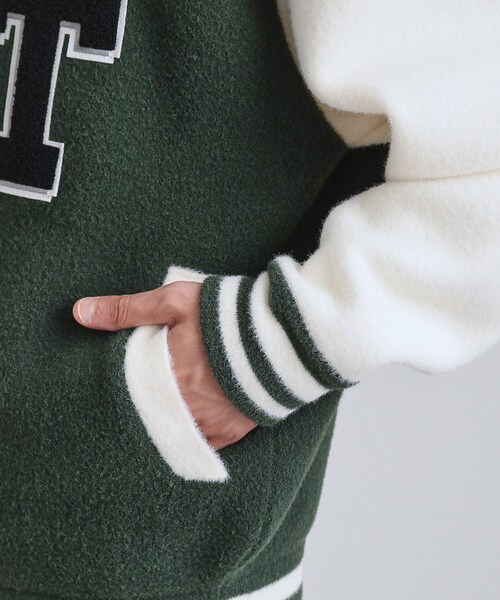 セール】ダブルジャカードニットスタジャン（スタジャン）｜tk.TAKEO